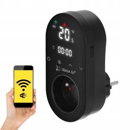 Mission Air Gniazdkowy regulator temperatury SMART NEST BLACK