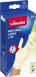 Vileda Rękawice lateksowe Natural Latex* M/L 10 szt.