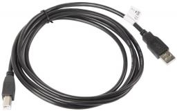 Kabel USB Lanberg USB-A - USB-B 1.8 m Czarny (CA-USBA-10CC-0018-BK)