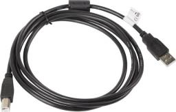Kabel USB Lanberg USB-A - USB-B 1.8 m Czarny (CA-USBA-11CC-0018-BK)