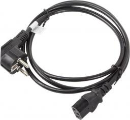 Kabel zasilający Lanberg CEE 7/7 - IEC 320 C13, 1.8m czarny (CA-C13C-11CC-0018-BK)