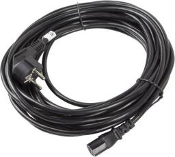 Kabel zasilający Lanberg CEE 7/7 - IEC 320 C13, 10m, czarny (CA-C13C-11CC-0100-BK)