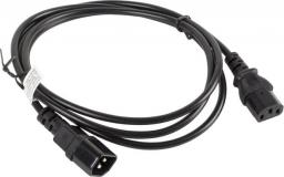 Kabel zasilający Lanberg IEC 320 C13 - C14, 1.8m, czarny (CA-C13E-10CC-0018-BK)