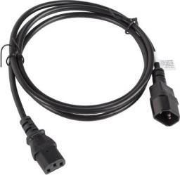 Kabel zasilający Lanberg IEC 320 C13 - C14, 1.8m, czarny (CA-C13E-11CC-0018-BK)