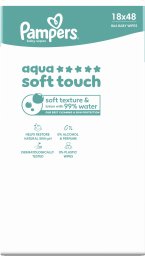 Pampers Chusteczki nawilżane Aqua Soft Touch 18x48 szt. [Plastic Free]