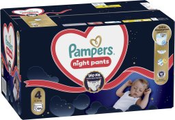 Pampers Pieluchomajtki Night Pants 4 9-15 kg, 104 szt.