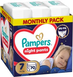Pampers Pieluchomajtki Night Pants 7 15+ kg, 70 szt.