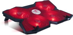 Podstawka chłodząca Spirit of gamer SOG-VE500RGB Laptop Cooling Base – Up to 17 Inch – Black and Red – Adjustable Fans