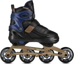 Rolki Nils Extreme Velto rekreacyjne regulowane czarno-niebieskie r. 42-45