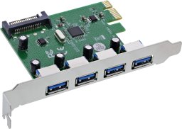 Kontroler ST Labs InLine Interface Card – 4x USB A 3.2 Gen 1 – PCIe x1 – Model 76666M