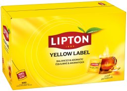 Lipton Herbata LIPTON czarna, Yellow Label, 600 kopert