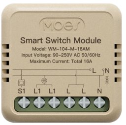 Moes Przekaźnik Dopuszkowy 1-Kanałowy z Monitorowaniem Energii Wi-Fi Moes MS-104-M16AM Tuya