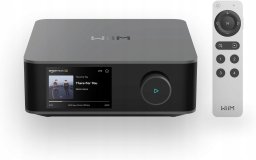 JDS Labs WiiM Amp Ultra with Voice Remote 2 – 100W Streaming Amplifier – ESS Sabre DAC – HDMI ARC Optical RCA Inputs – Grey