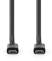 Nedis USB 4.0 Cable – USB-C to USB-C – 2 m – 20 Gbps – 240 W – 8K at 60Hz – Black