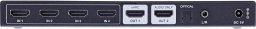 StarTech InLine HDMI Switch – 4 Slot – HDMI 2.1 – 8K@60Hz – 4K@120Hz – eARC SPDIF Jack IR Remote Control