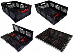 Pako Skrzynka składana 600x400x219mm czarna (5906142907298)