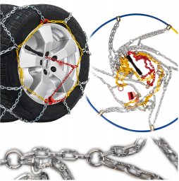 AMiO Łańcuchy Śniegowe / Snow Chains 12 mm + Bag KN-130 N (5906142981533)