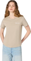 Champion Koszulka damska Short Sleeve T-shirt beżowa 118408 MS041 L