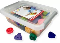 MomsCare Sensoryczna tęcza - zestaw puzzli sensorycznych - dotyk, kształt - 45 el. 1+