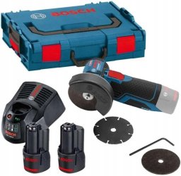 Zestaw elektronarzędzi Bosch Zestaw Bosch Professional GWS szlifierka kątowa 12V-76 2xakumulator 3,0Ah