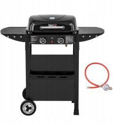 Caradon Royal Gourmet Grill gazowy 2w1 z Griddle 2 palniki 5 kW na kółkach