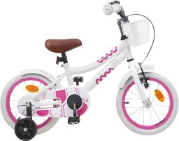 vidaXL vidaXL Rower Dziecięcy 12 Cali dla dzieci w wieku 2-4 lata Biały