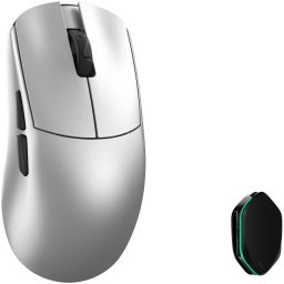 Mysz WLMouse YING Magnesium Bezprzewodowa mysz gamingowa, PAW3950HS, 8K Polling, OMRON Optical Switches - srebrny