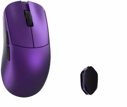 Mysz WLMouse YING Magnesium Bezprzewodowa mysz gamingowa, PAW3950HS, 8K Polling, OMRON Optical Switches - fioletowy