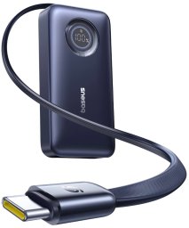 Powerbank Baseus BASEUS Powerbank EnerCore CR11 10000mAh 45W USB-C Wyświetlacz Kabel Czarny