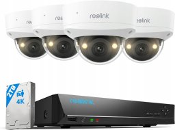 Kamera IP Reolink Reolink 4K kamera Dome PoE 8 kanałów IK10 noktowizor dysk 2TB