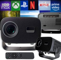 Projektor Verk Projektor video a10 4k android tv 13.0 wifi bluetooth lcd full hd 360deg;