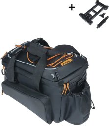 Basil Torba na bagażnik BASIL Miles Tarpaulin Trunkbag XL Pro MIK 9-36L MIK System (ready to go) 100% wodoodporna black orange