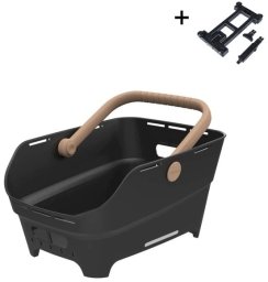 Basil Kosz tylny na bagażnik CENTO NEO rear bicycle basket 21L MIK System (ready to go) black