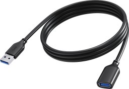 Kabel USB Vision Przedłużający USB 3.0 5 Gbps USB A (f) do USB A (m) 2 m Czarny (TC 2MUSB3.0EXT/BL)