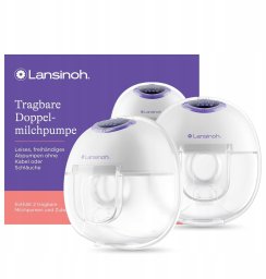 Lansinoh Lansinoh Laktator Podwójny Hands-free Bezprzewodowy Cichy Akumulator