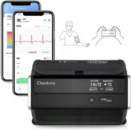 Ciśnieniomierz Wellue CheckMe BP2 Connect Ciśnieniomierz Przedramię EKG Bluetooth WiFi AI