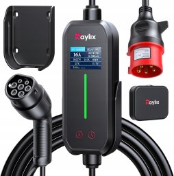 Ładowarka Azo Raylix 2025 Wallbox 11kW Mobile typ 2 ładowarka CEE 16A 3-fazowa 5m