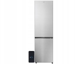 Lodówka Candy ECN2CQTEX206 Lodówka E Freestanding Combi Height 205cm Lodówka o pojemności 289 L Zamrażarka o pojemności 120 L Stal nierdzewna