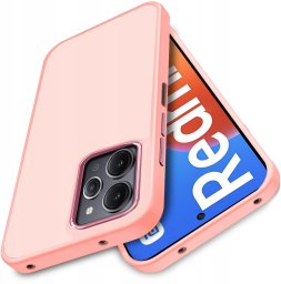 krainaGSM Etui Do Xiaomi Redmi 12 4G Matowe Silicone Case Satynowe Plecki + Szkło 9H