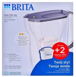 Dzbanek filtrujący Brita Dzbanek filtrujący Brita Style Essential+2 wkłady MaxtraPro PP (2,4l; ciemnoniebieski)