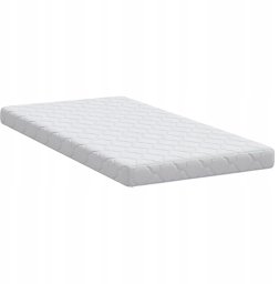 vidaXL VidaXL Materac Biały 80 x 160 cm Tkanina żakardowa