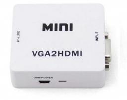 Adapter AV Savio HDMI - D-Sub (VGA) biały (CL-110)