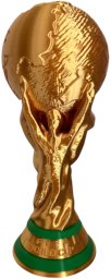Arti Trofeum Mistrzostw Świata Piłka Nożna Statuetka Kibica 25 cm