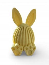 Dekoracja świąteczna Cotton World Dekoracja wielkanocna Wielkanocny Zajączek figurka zajączka 3D - żółty