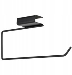 Staples Wieszak na Ręcznik Papierowy Czarny Metal Pod Półkę bez Wiercenia