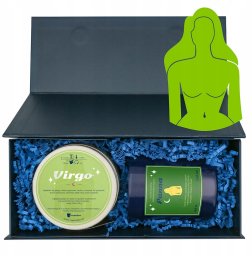 Cup&You Zestaw prezentowy PANNA herbata i świeczka zapachowa dla osoby ze znakiem zodiaku panny - prezent upominek dla kobiety faceta mamy taty babci dziadka
