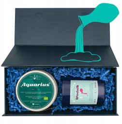 Cup&You Zestaw prezentowy WODNIK herbata i świeczka zapachowa dla osoby ze znakiem zodiaku wodnika - prezent upominek dla kobiety faceta mamy taty babci dziadka