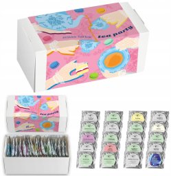 Cup&You Box prezentowy upominkowy TEA PARTY mix 20 różnych herbat sypanych