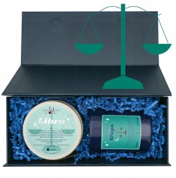 Cup&You Zestaw prezentowy WAGA herbata i świeczka zapachowa dla osoby ze znakiem zodiaku wagi - prezent upominek dla kobiety faceta mamy taty babci dziadka