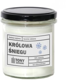 Cup&You Naturalna ręcznie robiona świeca sojowa zapachowa w szkle KRÓLOWA ŚNIEGU 50h palenia 300ml - prezent upominek dla kobiety mamy dziewczyny żony babci niej